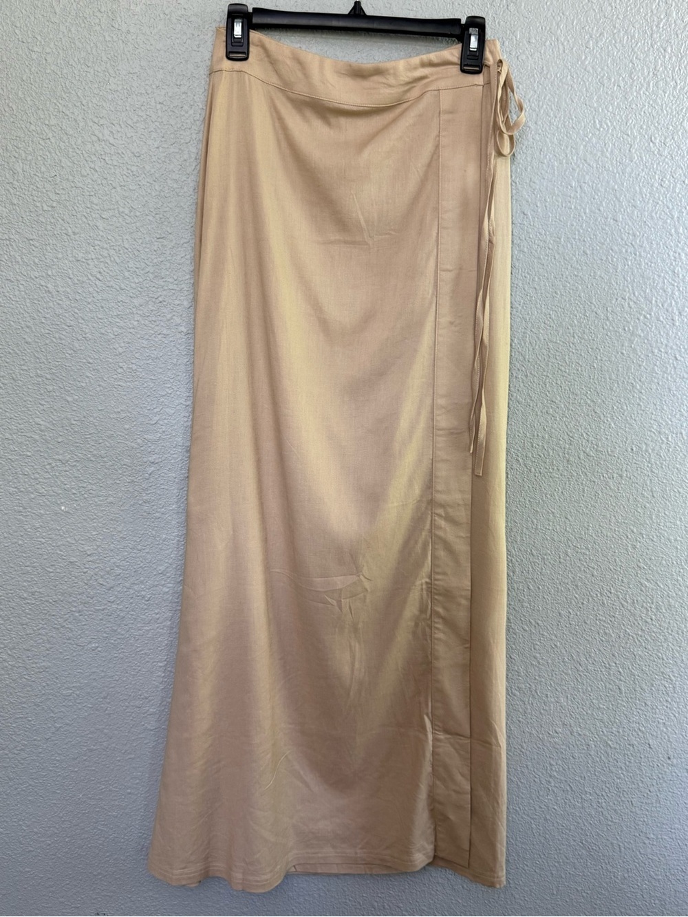NWT Riot Swim Callen Side Tie Maxi Skirt Linen Blend Cover Up